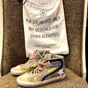 Golden Goose Slide Sneakers Sequins Size 36